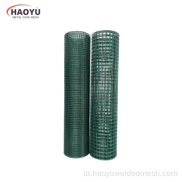 23-gauge India Green PVC dilapisi kawat las mesh